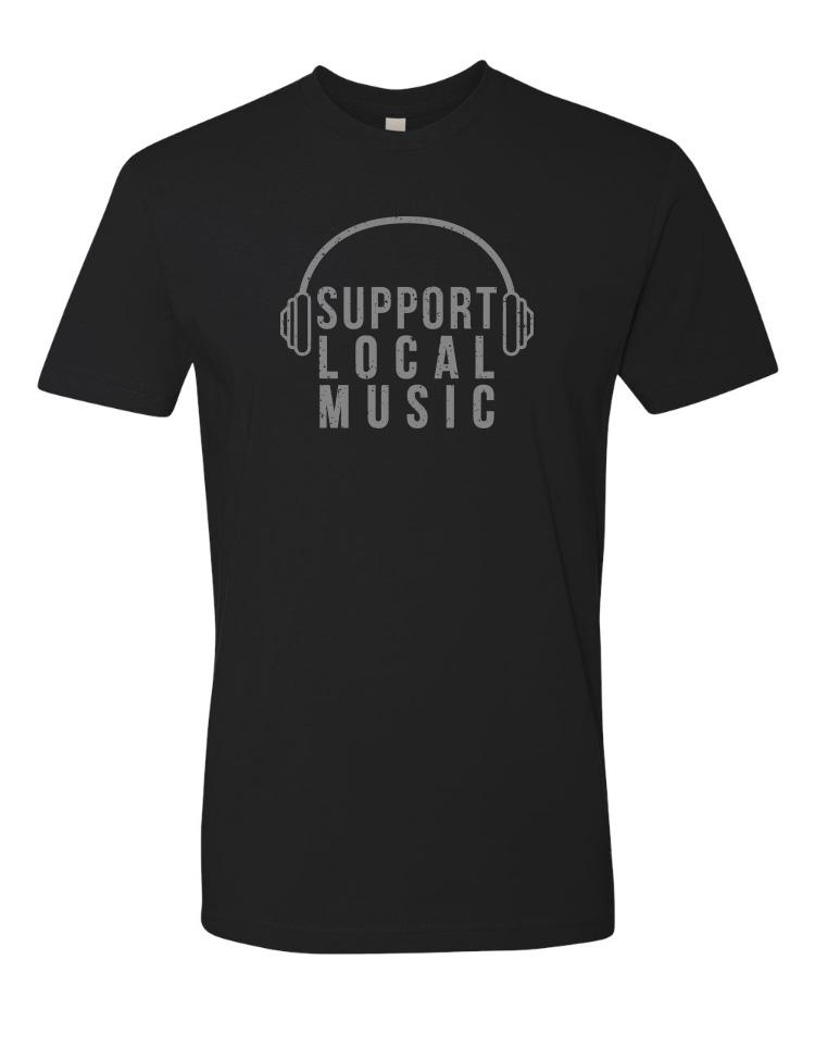 Support Local Music (Black) - Green River Clothing Co.